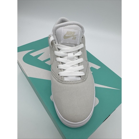 Nike SB Check Canvas Light Bone‎ White 6Y Skateboarding Shoes - Picture 4 of 9